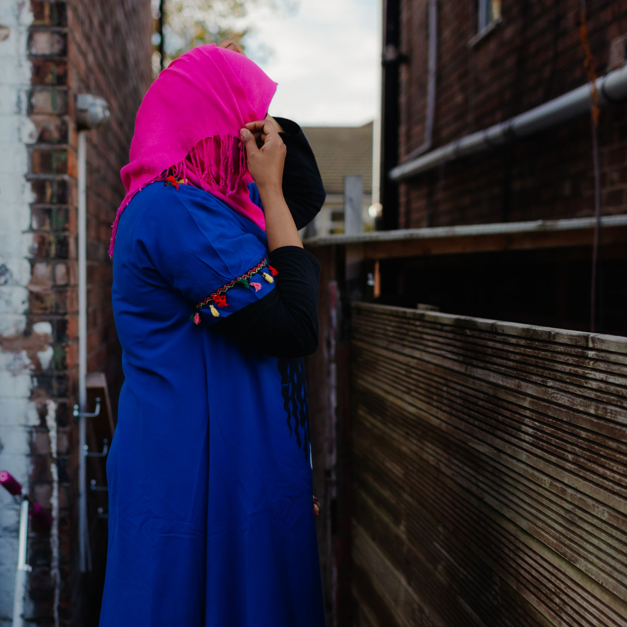 Mariam in her garden