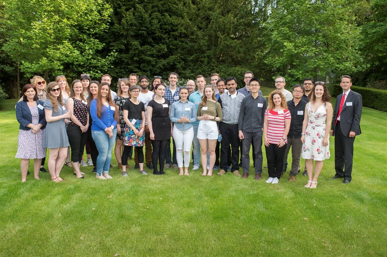 A group of University of Birmingham receipients of U21 awards at our celebratory Barbecue at Hornton Grange