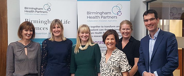 Baroness Blackwood meets researchers and clinicians at the University of Birmingham
