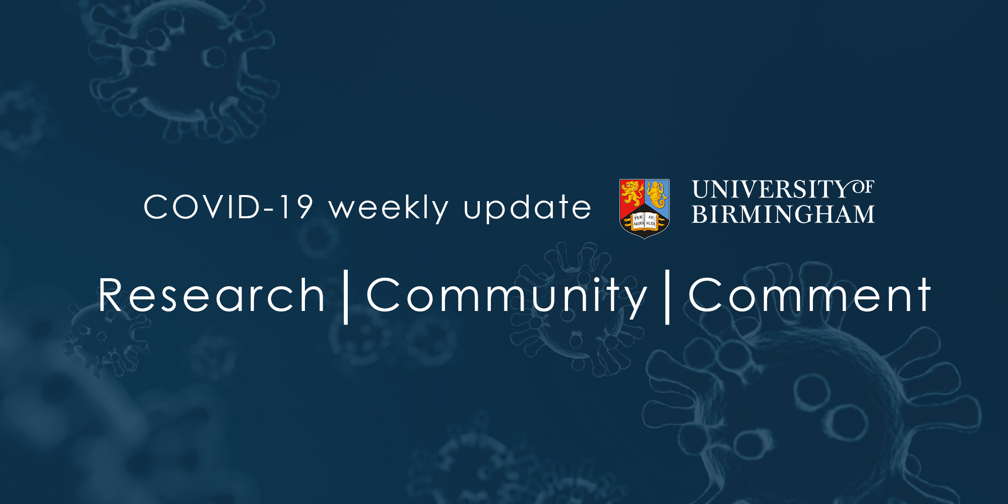 Weekly Update on COVID-19 from the University of Birmingham