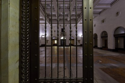 Banking Hall iron gate