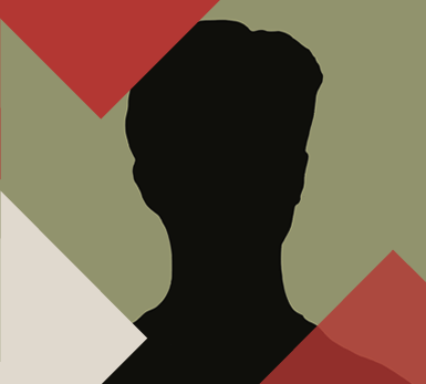 Silhouette of a teenage boy head and shoulders pose