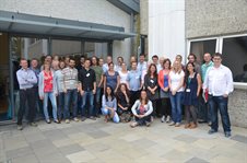 Viktor at the international bioturbation conference "Nereis Park", Plymouth, 3rd July 2014, where is project presentation won a best student talk prize