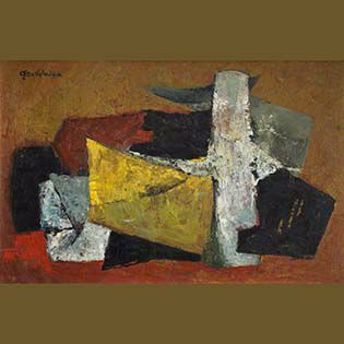 Clara Ugbodaga-Ngu, Abstract (c. 1960). © The copyright holder. Image courtesy of Research and Cultural Collections, University of Birmingham.