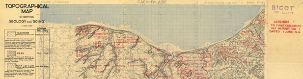 Caen-Falaise Geology and Going Map PART
