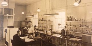 two scientists in a laboratory