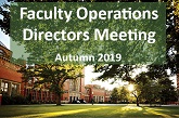 Faculty Operations Directors Meeting