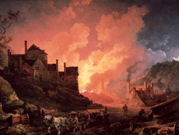 CoalbrookdalebyNight1801PhilipdeLoutherbourg