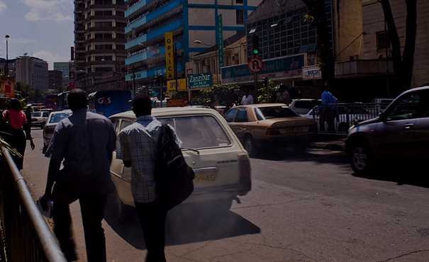 Nairobi air pollution from cars