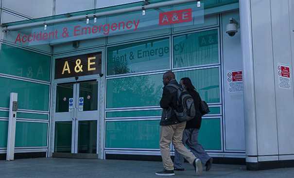 The front of an A & E
