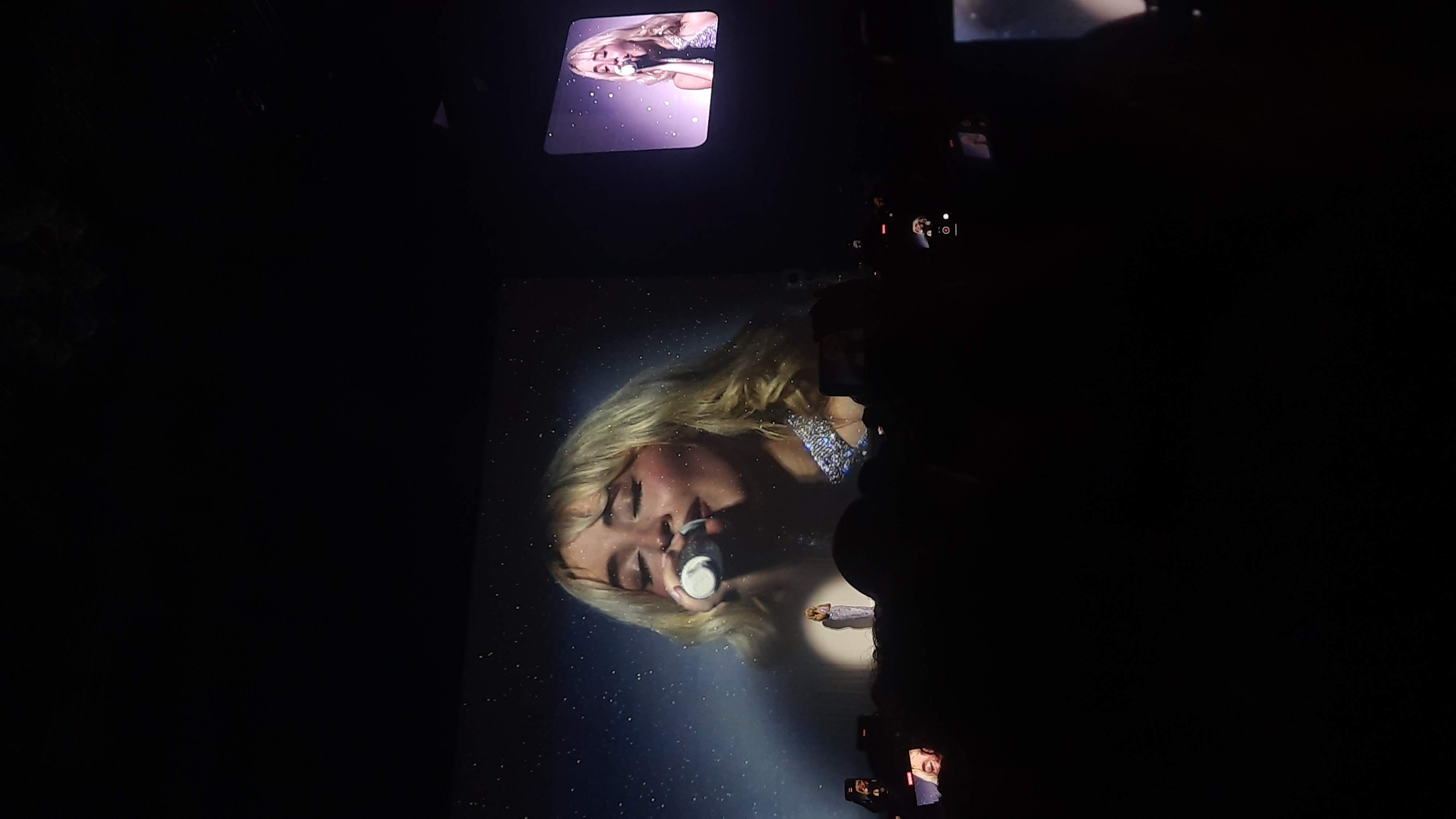 View of a Sabrina Carpenter concert from the crowd