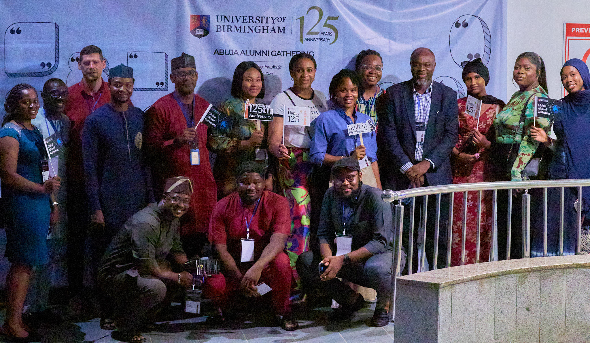 Group photo of alumni in Abuja 