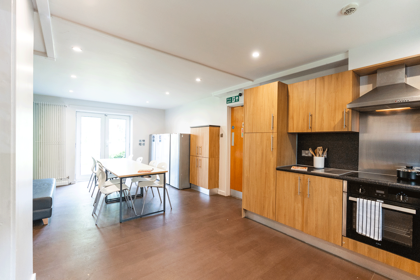 Shared kitchen at Oakley Court