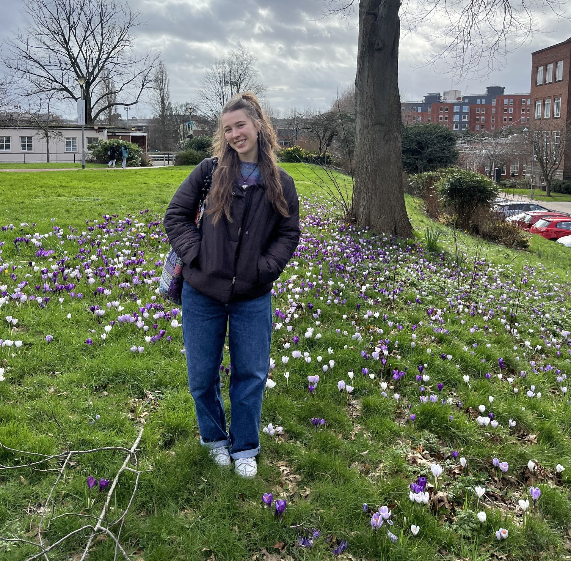 Catching the first signs of spring on campus with the crocuses