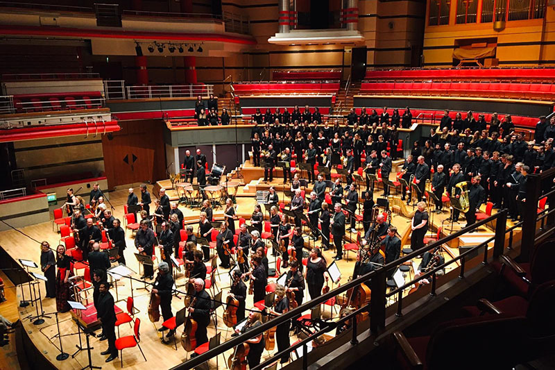 University of Birmingham Voices performing with Martyn Brabbins 