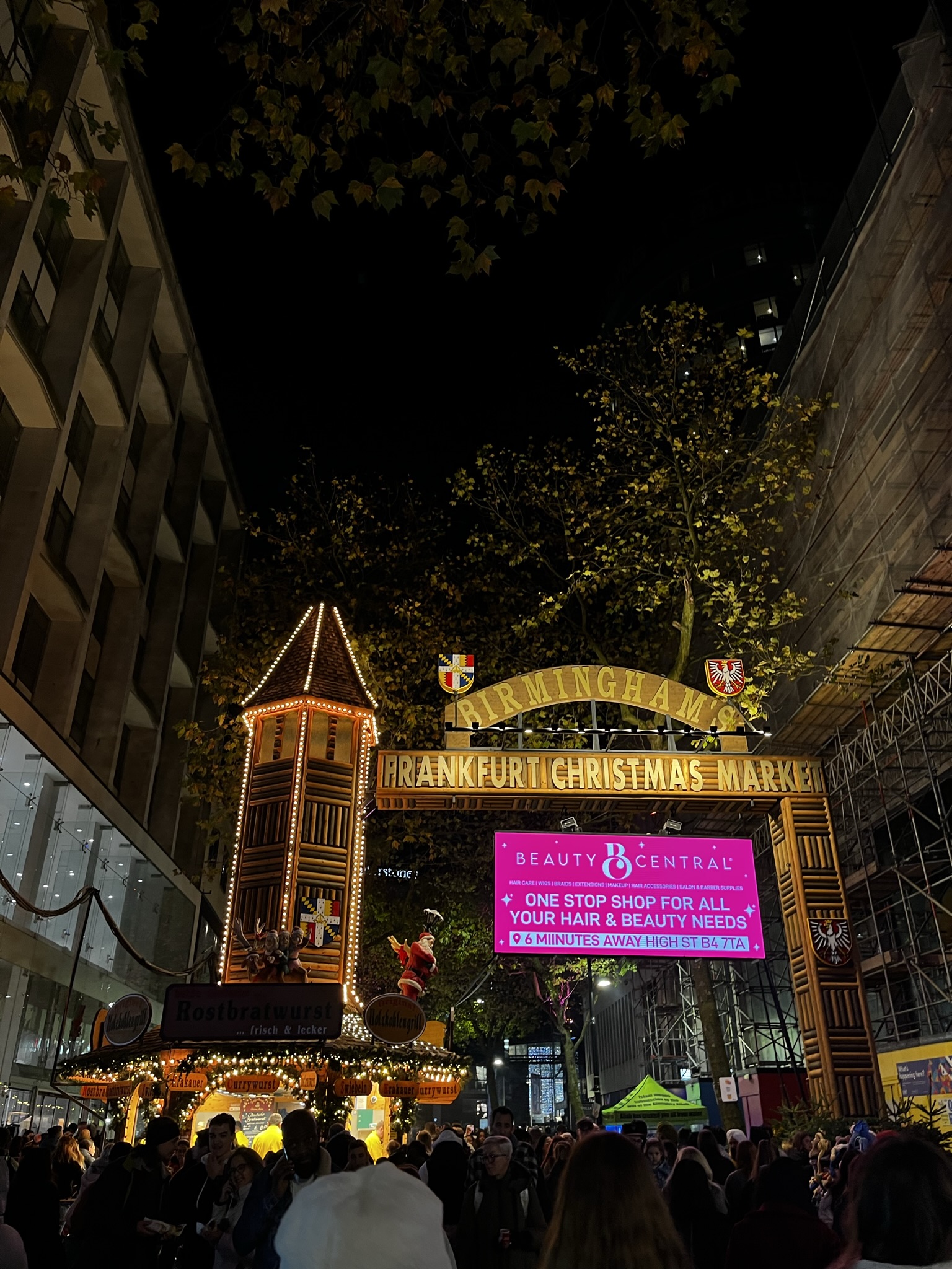 Birmingham Christmas market signs