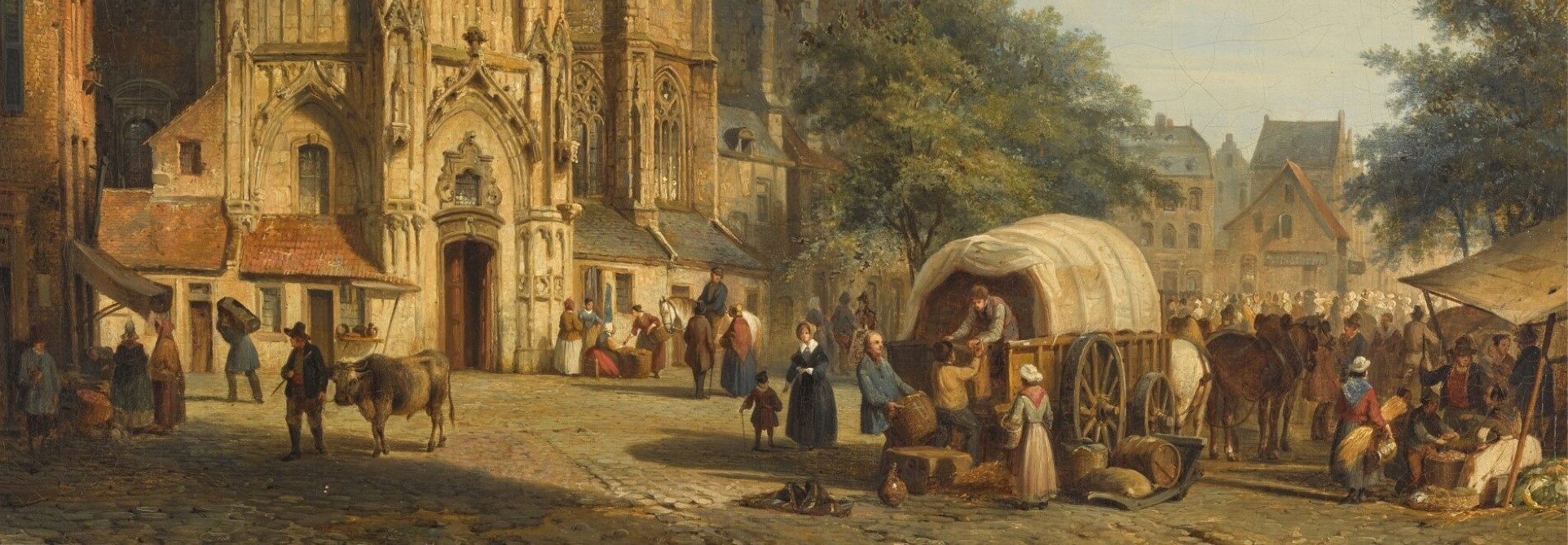 Cornelis Springer View of the Aachen Cathedral