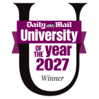 Logo that reads Daily Mail University of the year 2027 Winner