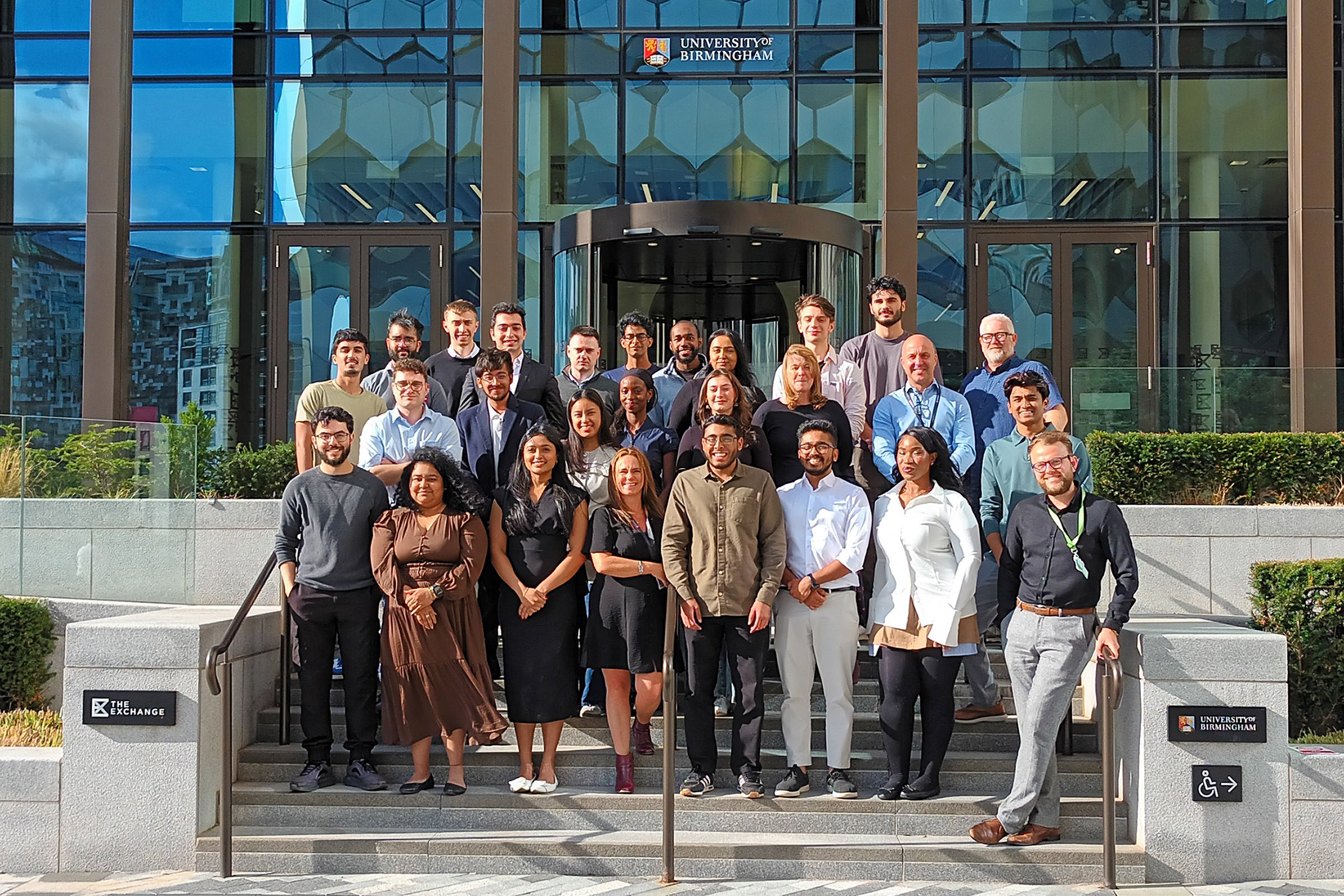 Group of student entrepreneurs pose for the camera
