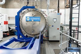 Recycling machinery in a laboratory at the university