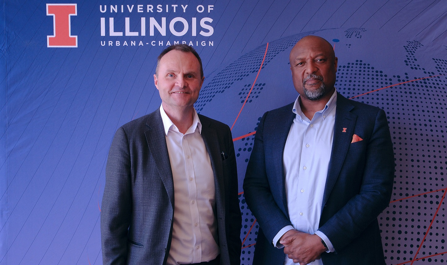 Professor Adam Tickell and Chancellor Charles L. Isbell, Jr.