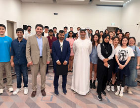 A group of students who attended The inaugural International Business summit