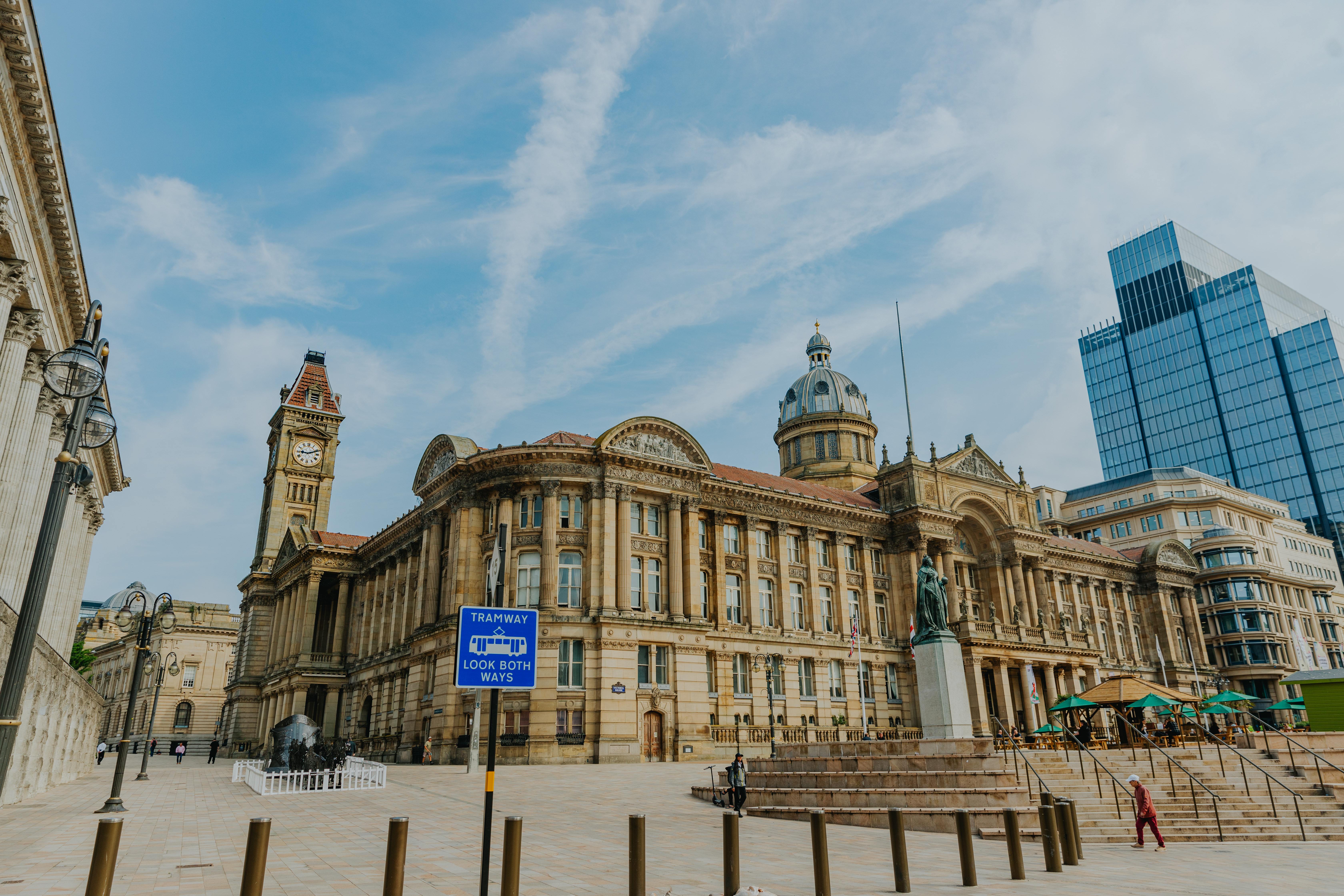 A view of Birmingham Museum and Art Gallery in Birmingham city centre. 