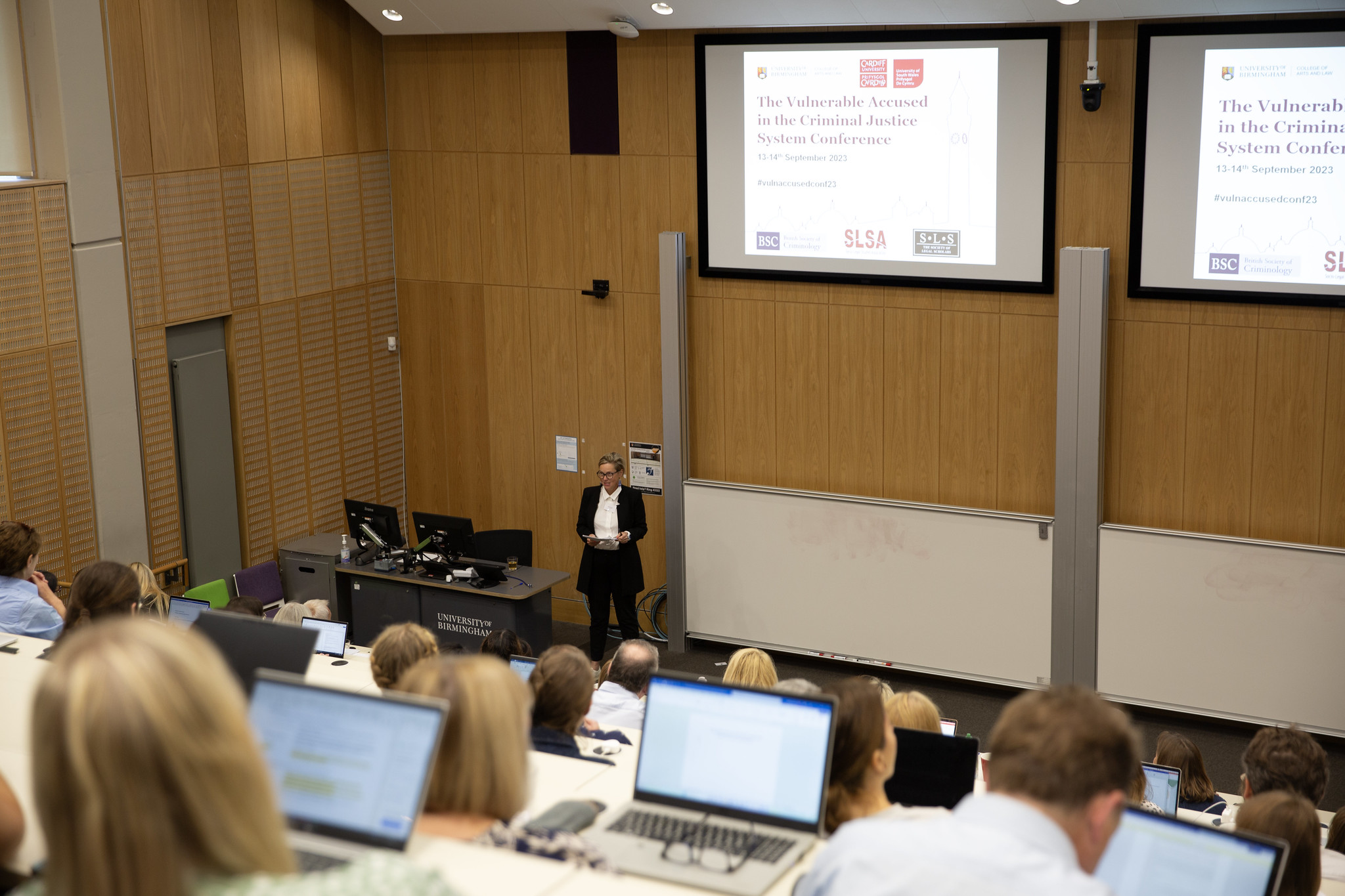 Professor Penny Cooper delivering the keynote at the Vulnerable accused in the Criminal Justice System conference