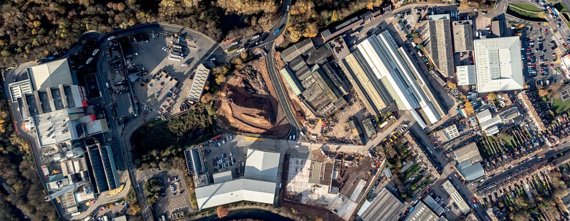 Aerial shot of Tyseley Energy Park