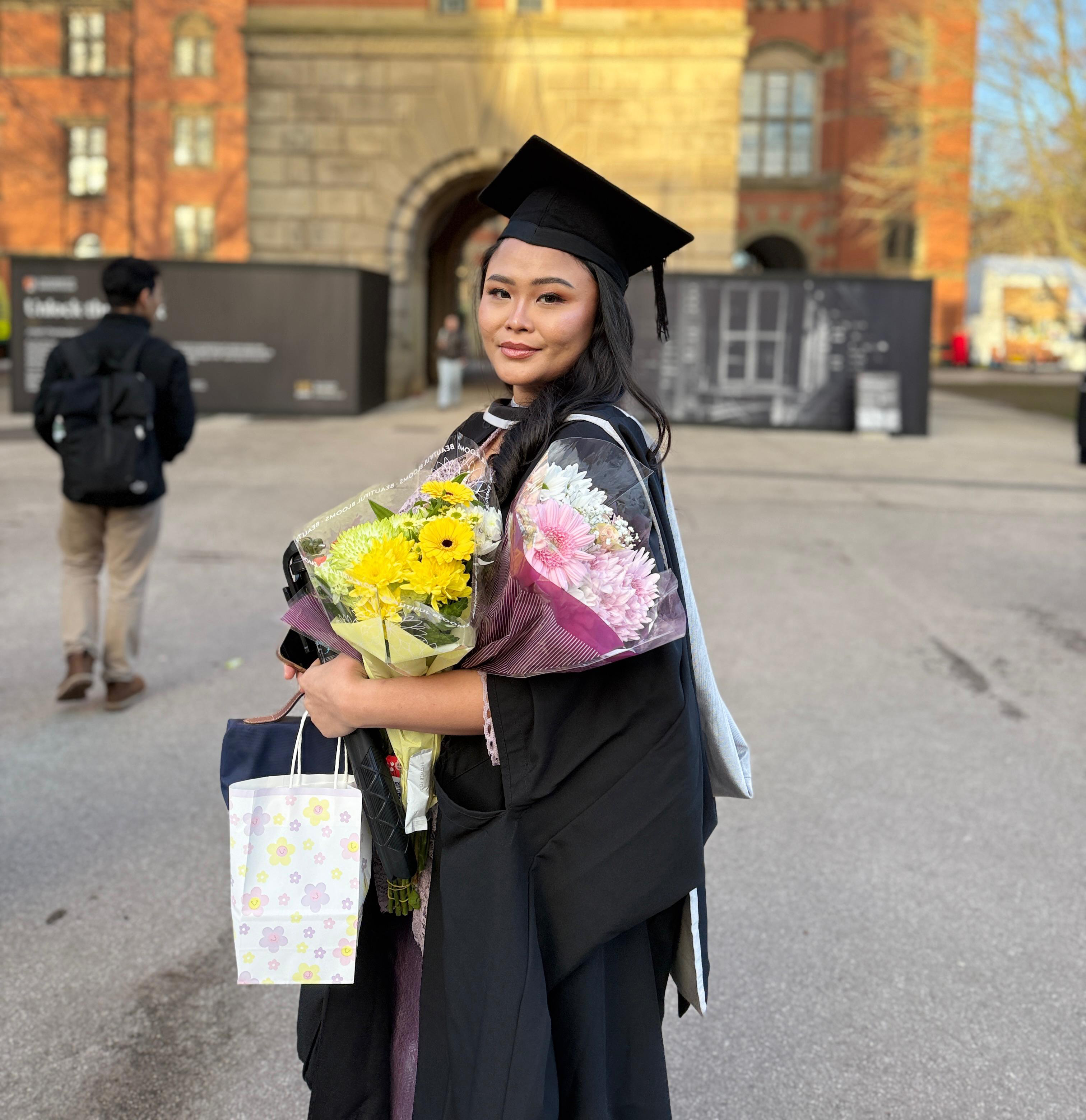 Amanda Soeleiman at her graduation party