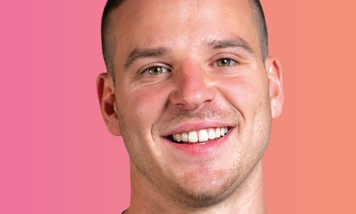 Close up of young man smiling to camera