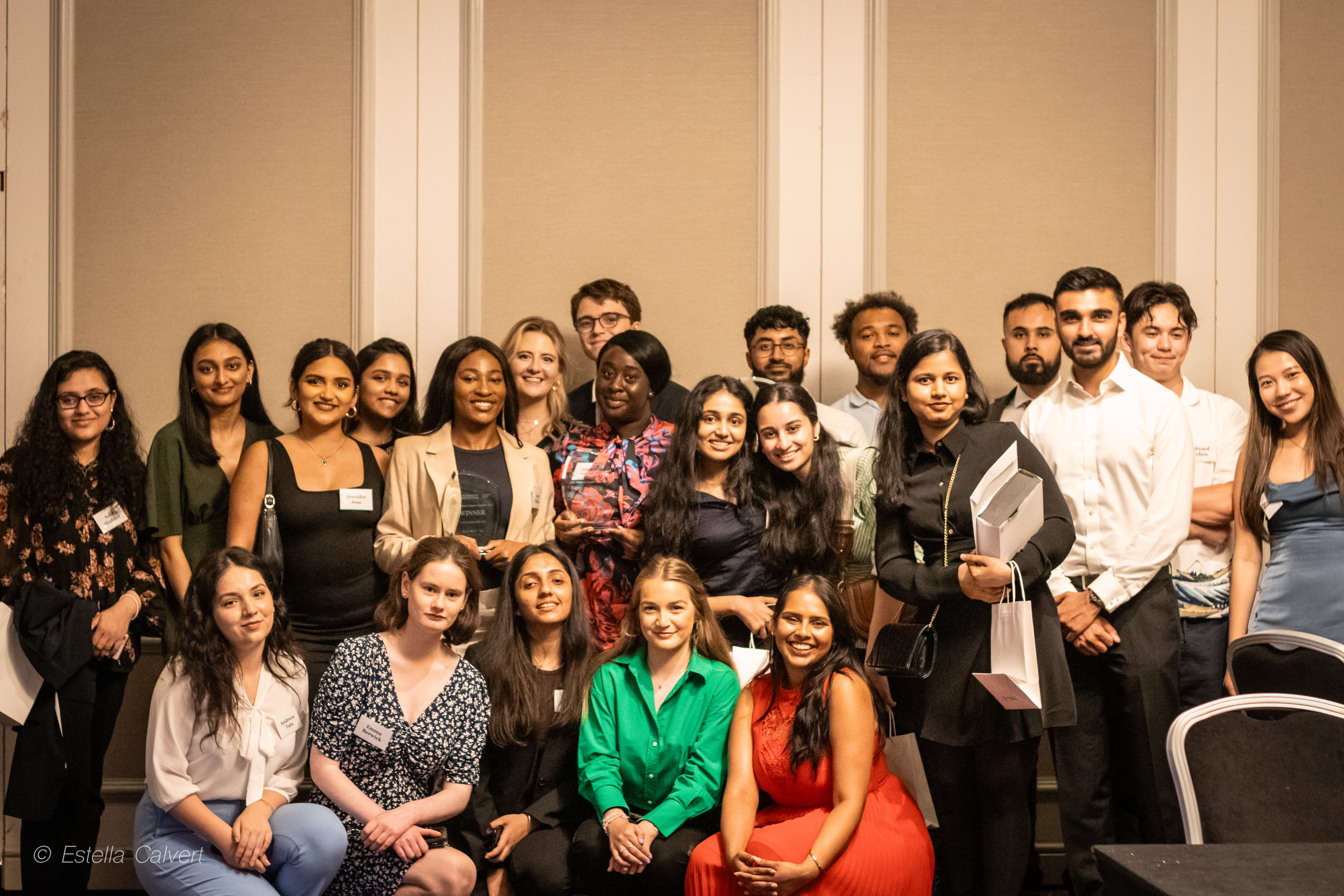 A group photo of nominated and selected winners