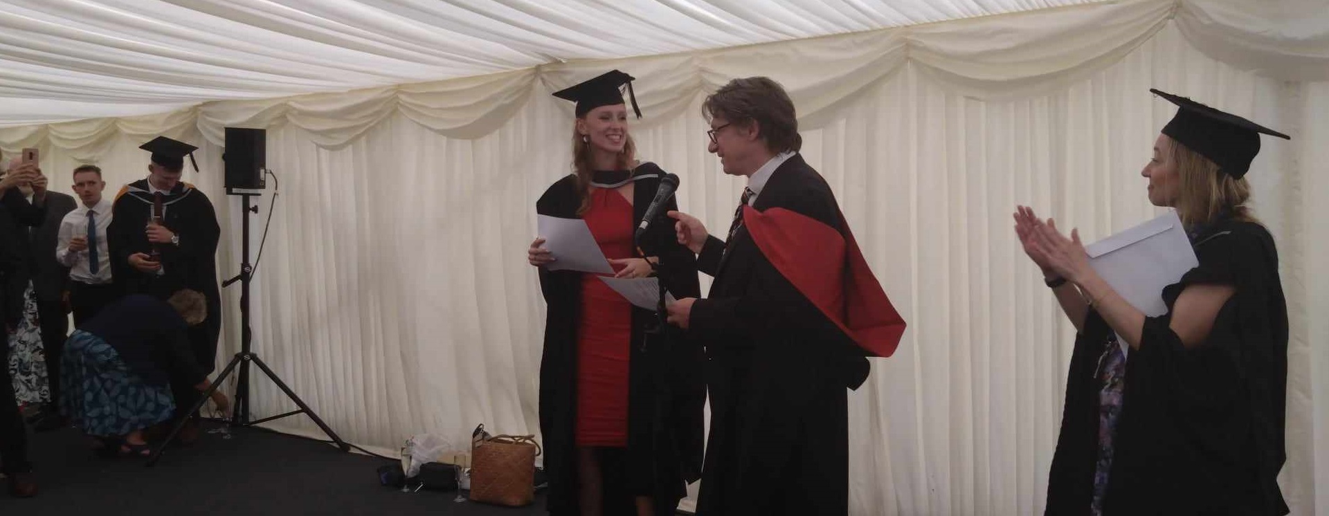 Chris Good and Anna Parish at graduation