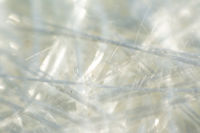 Close up of glass fibres