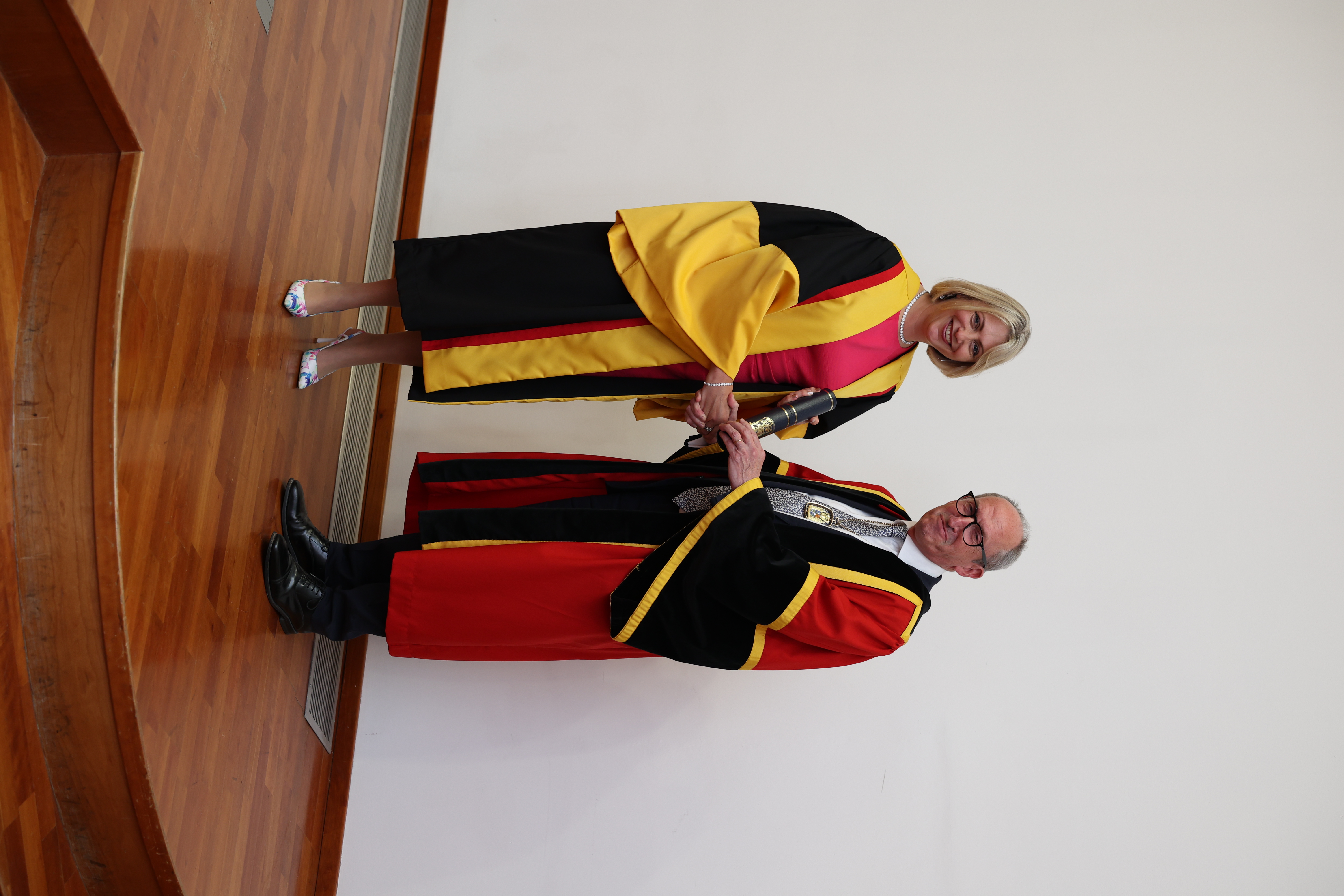 Dame Helen Stokes-Lampard and Mike McKirdy