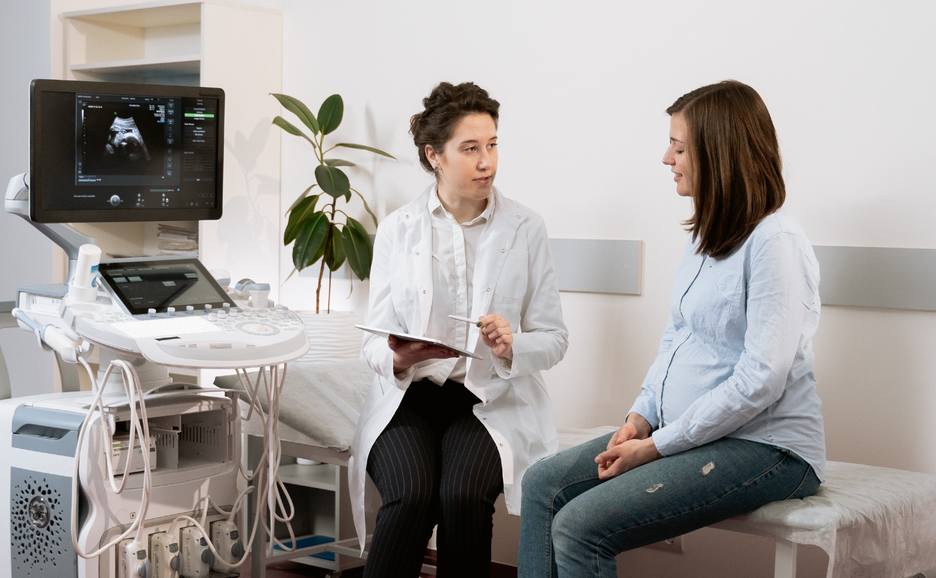 Doctor discusses results with a patient