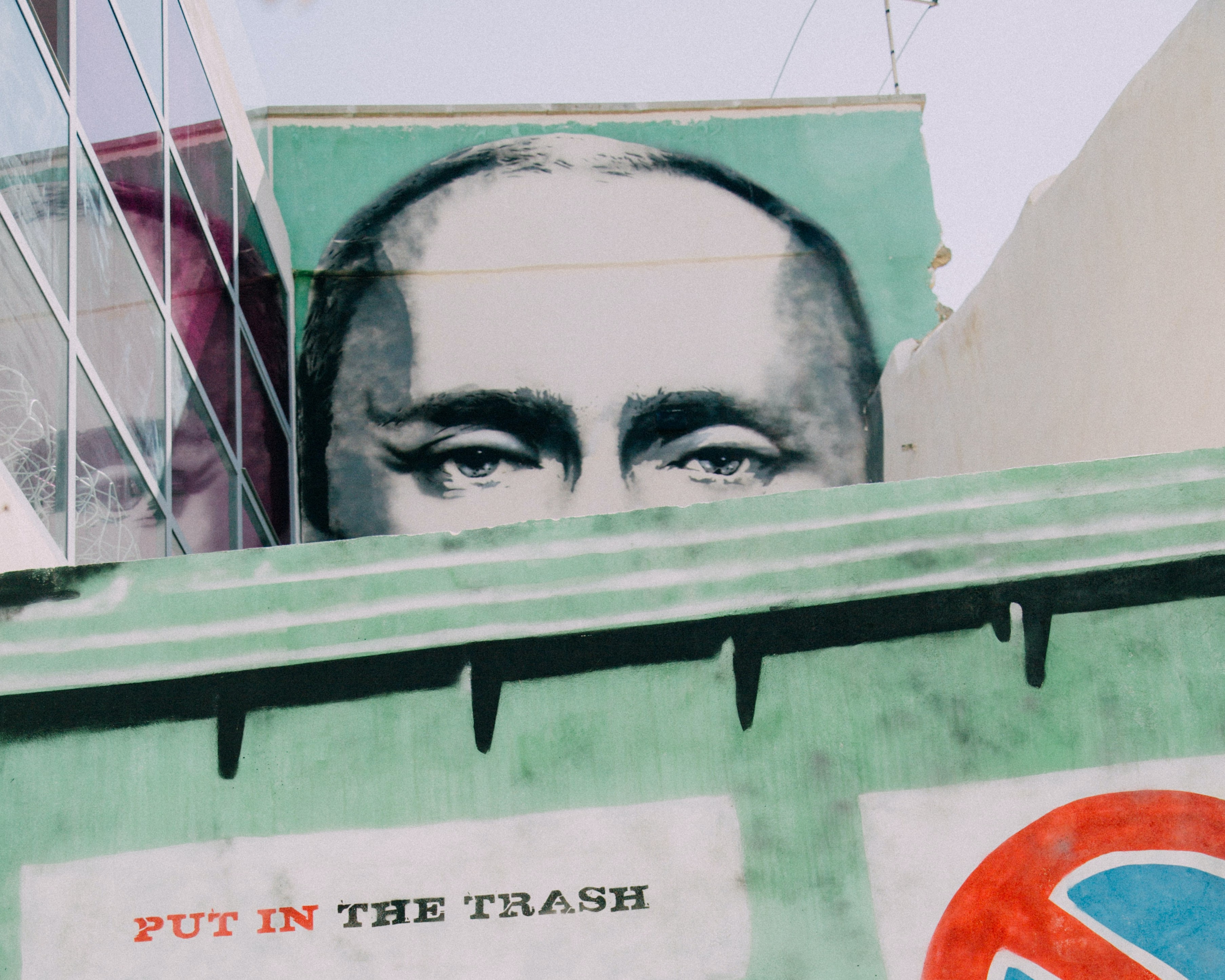 Mural of Putin