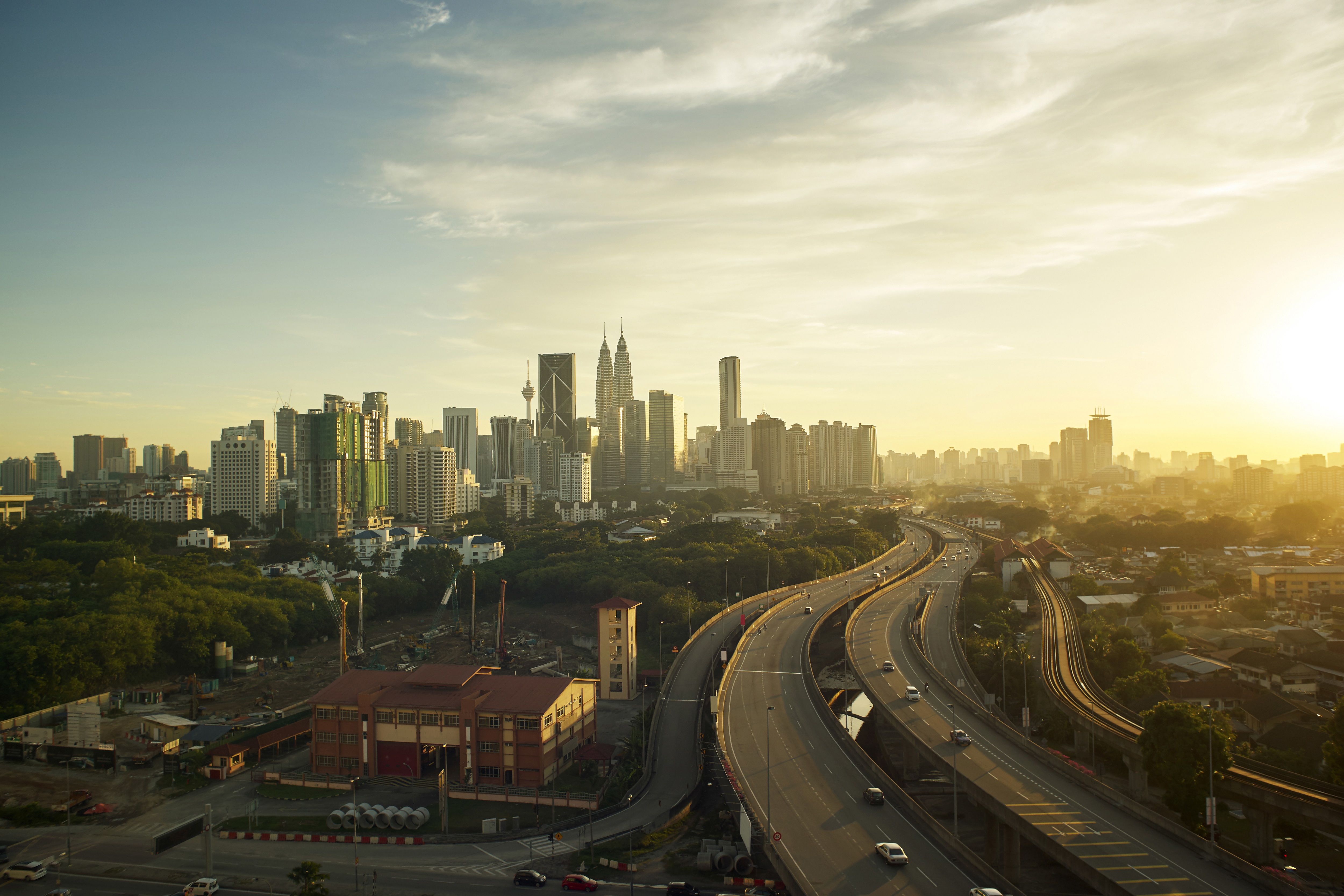 Skyline of modern city