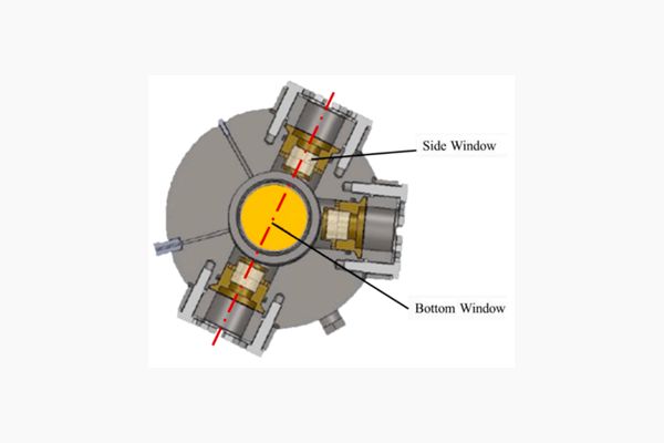 Side view of the optical engine