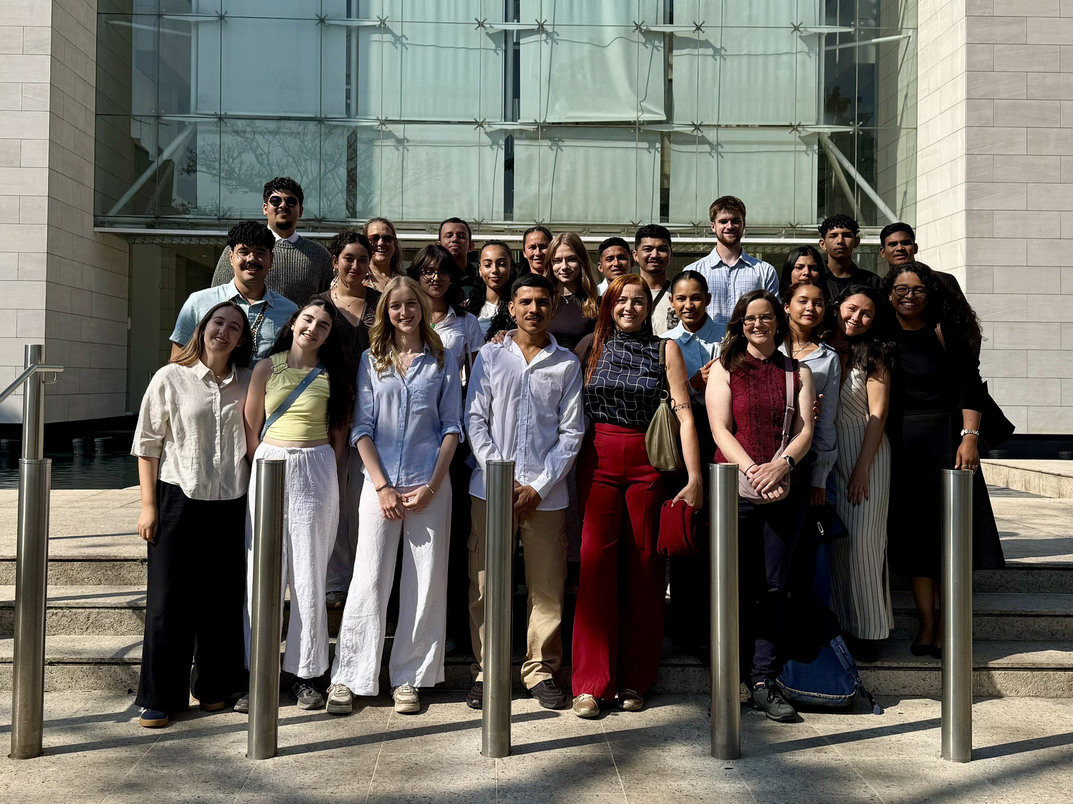 Immerse Amazonia student cohort outside The British Consulate, São Paulo