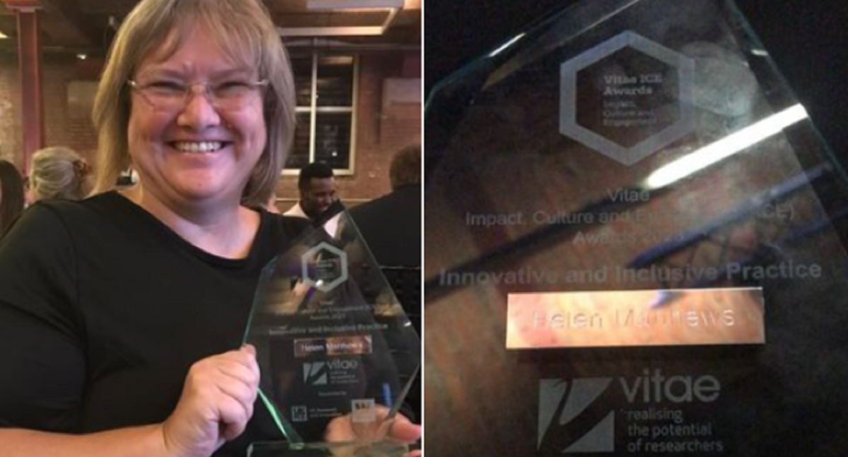 Senior leader receives Vitae ICE Award for work around menopause awareness. University of
