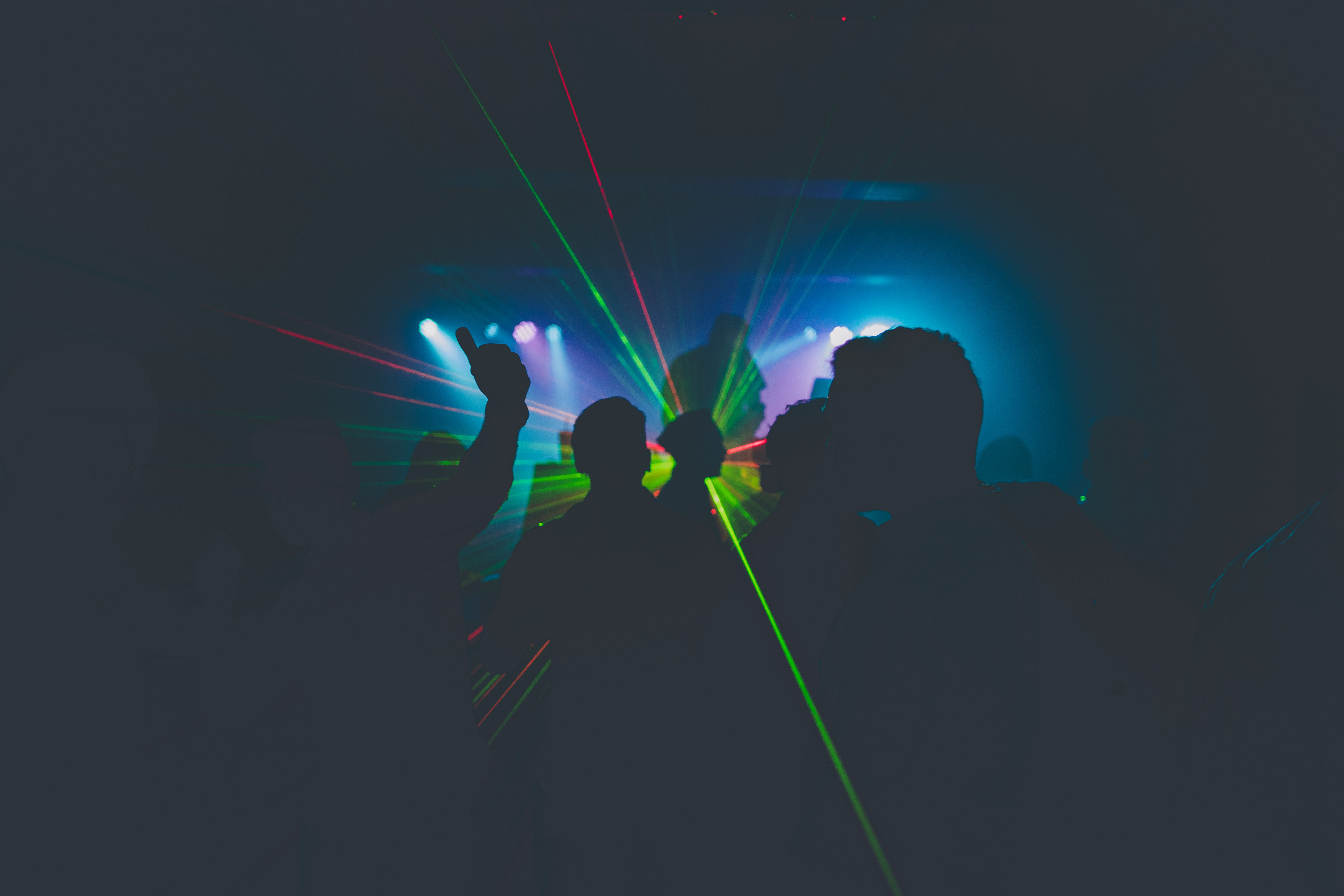 People dancing in a nightclub