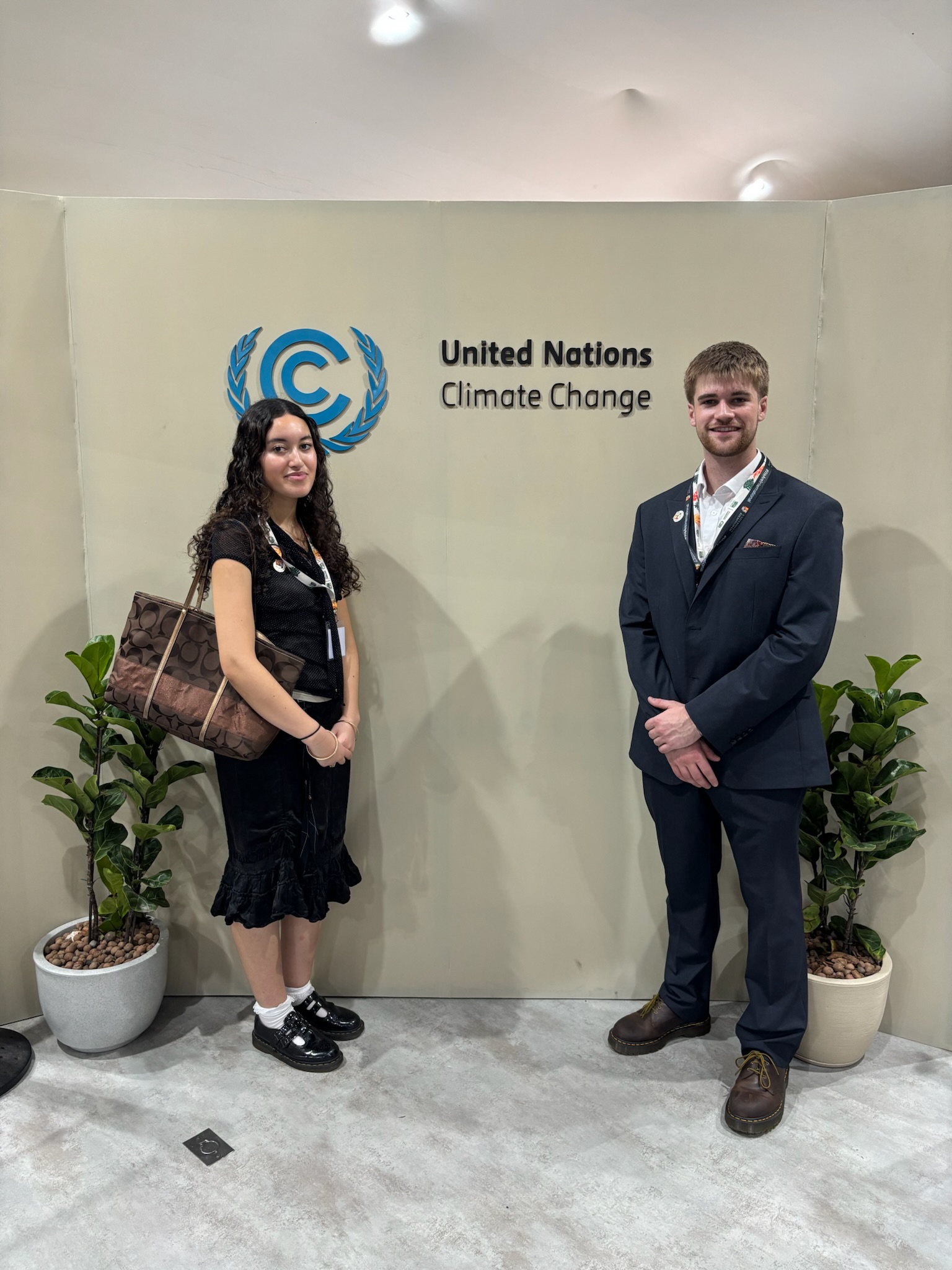 Hadil Touihri and Lennox Stevenson in the Blue Zone