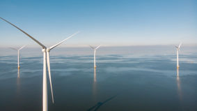 Wind turbines at sea 
