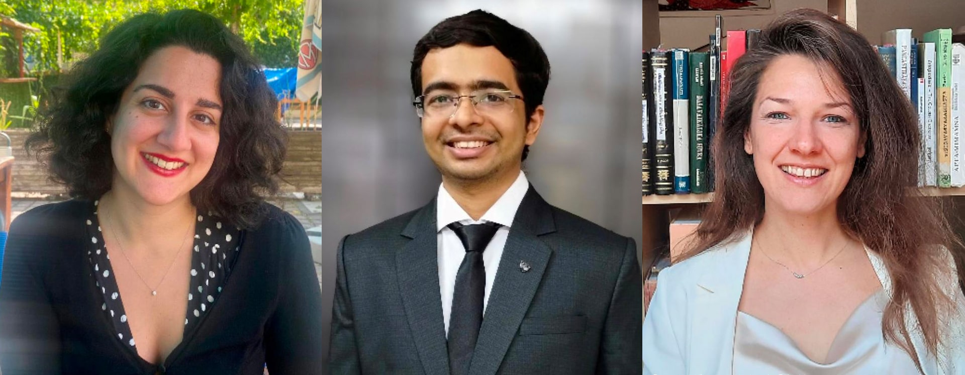  The three appointees (from left to right): Dr Areti Theofilopoulou, Jinesh Sheth, and Dr Marie-Hélène Gorisse