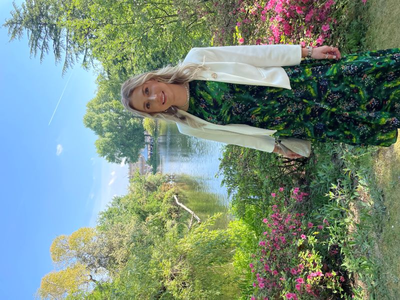Jemima Lambert, Child Nursing student smiling outside by a lake