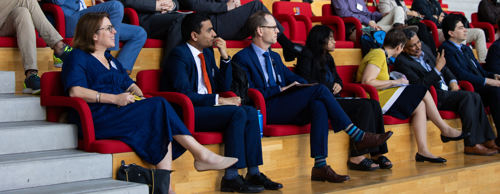 Audience sitting at launch event