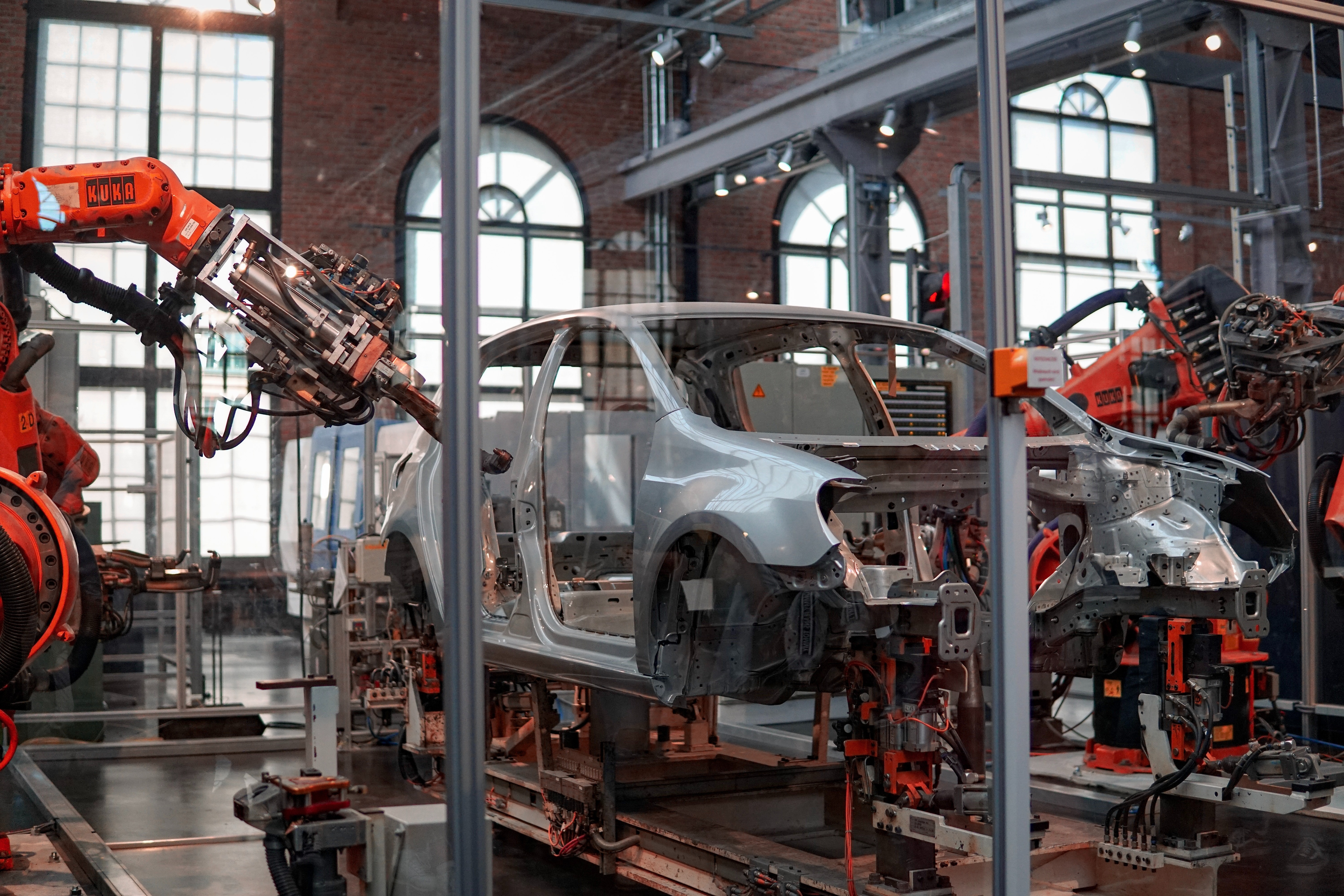 Robot car assembly line