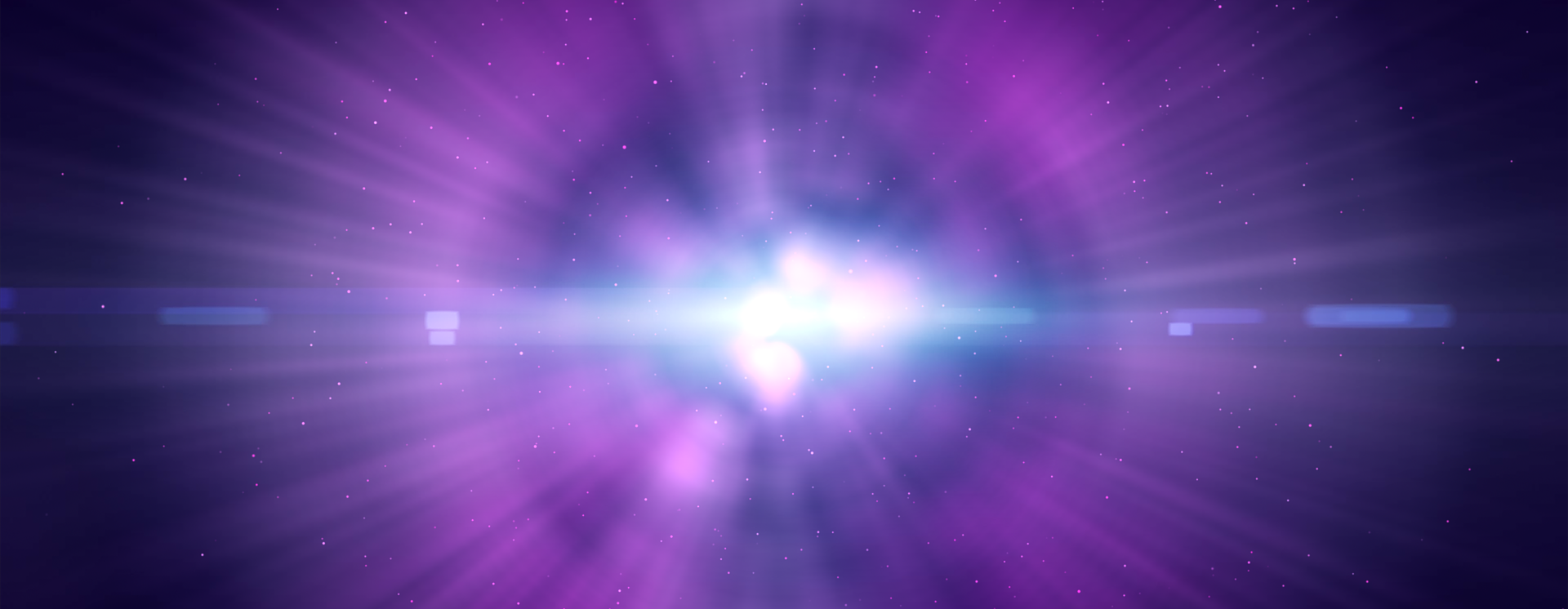 Abstract picture of light against a purple background