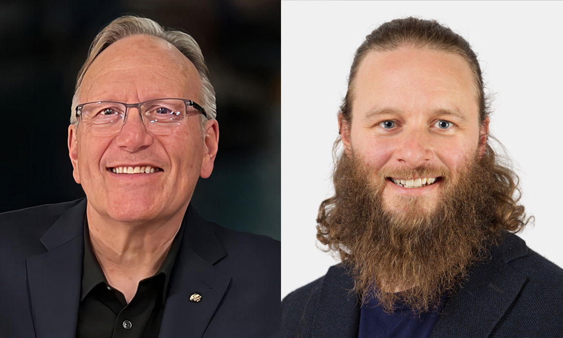 George R. ‘Ron’ Mangun (left) and Dr John M. Lindner (right)